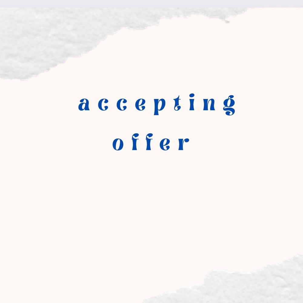 accepting offer